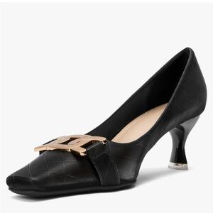 Zelaprox Black Heeled Pumps